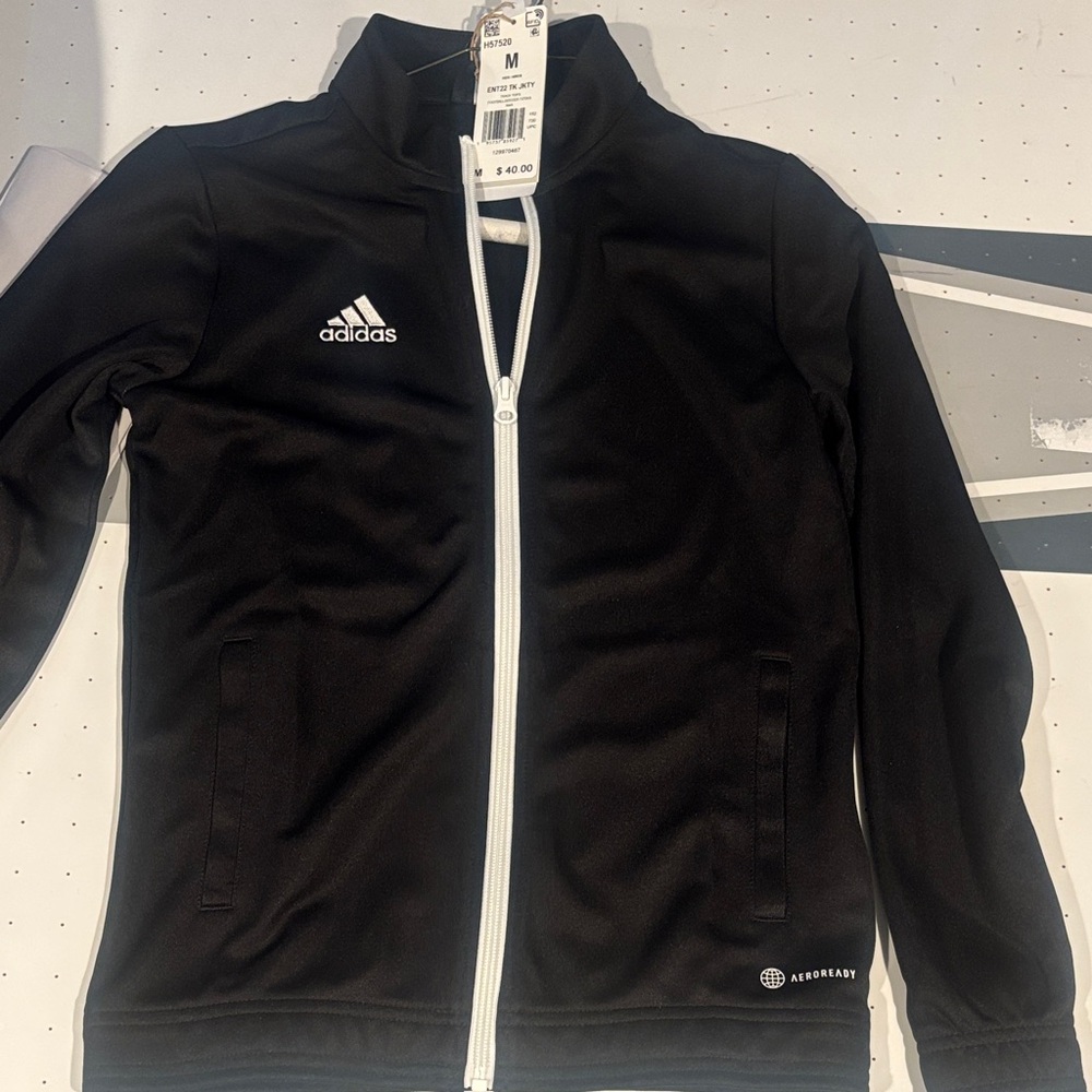 Adidas Kids Black and White Jacket